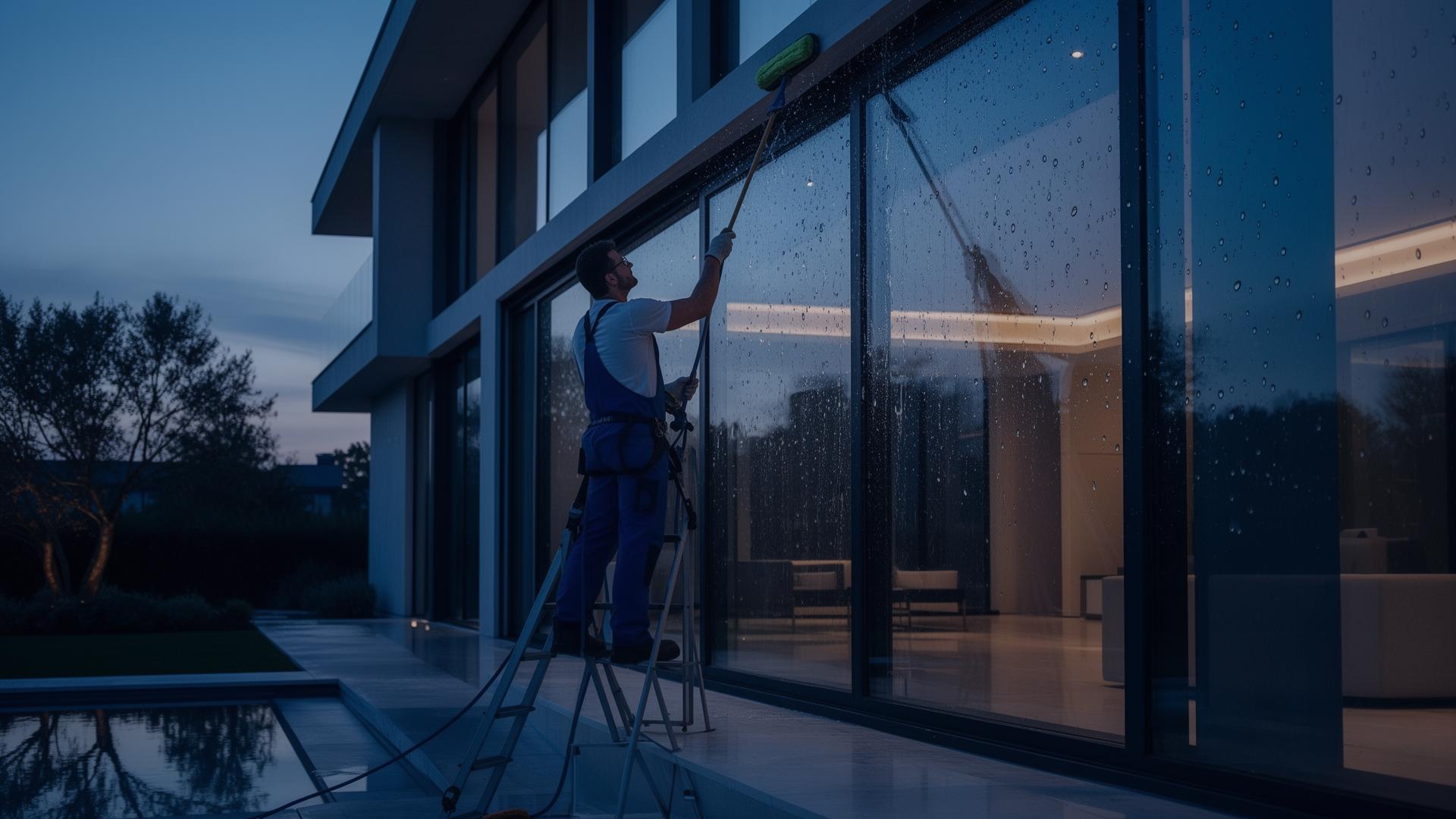 Luxury home exterior cleaning